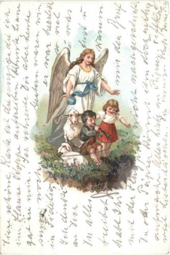 Kinder mit Engel