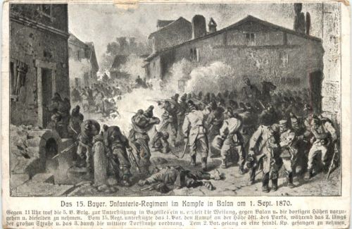 15. Bayer. Infanterie Regiment im Kampfe in Balan