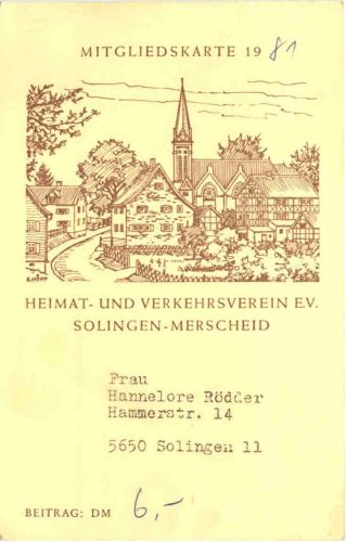 Solingen-Merscheid - Heimat und Verkehrsverein