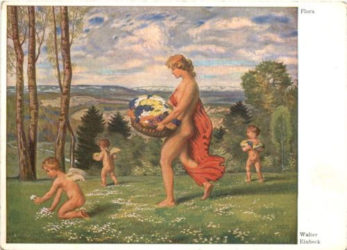 Künstler Ak Walter Einbeck - Flora