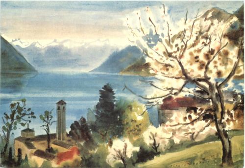 Brissago . Künstler Ak Jürgen Wegener