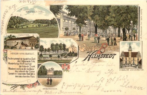 Gruss aus Bad Helmstedt - Litho
