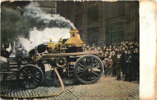 New York - Fire engine at work