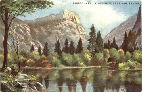 California - Yosemite Park - Künstler Ak Werner