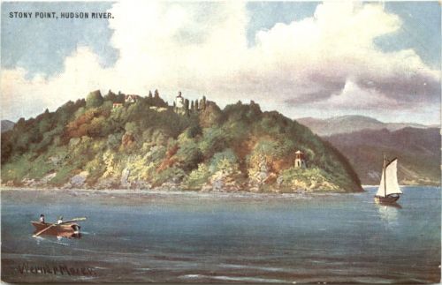 Hudson _River - Stony Point - Künstler Ak Werner