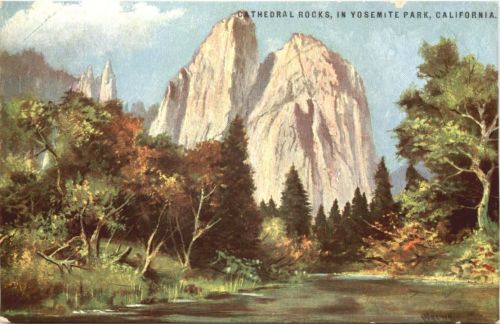 California Cathedral Rocks - Künstler Ak Werner