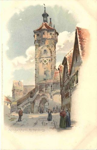 Rothenburg - Klingenthor - Litho
