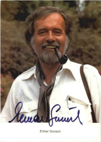Elmar Gunsch mit Autogramm