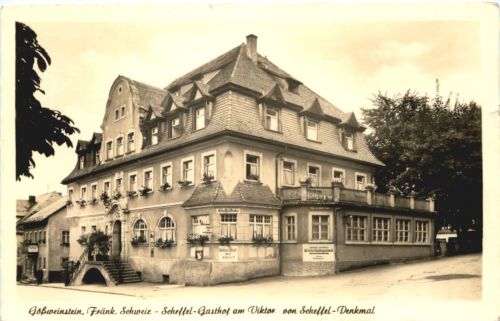 Gössweinstein - Scheffel Gasthof am Viktor von Scheffel Denkmal