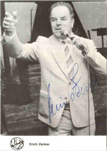 Erich Zenker mit Autogramm