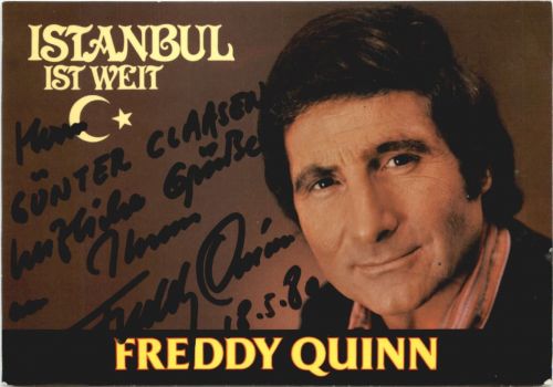 Freddy Quinn mit Autogramm