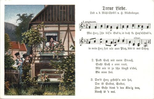 Liederkarte - Treue Liebe