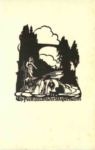 Scherenschnitt Künstler Ak A. M. Schwindt