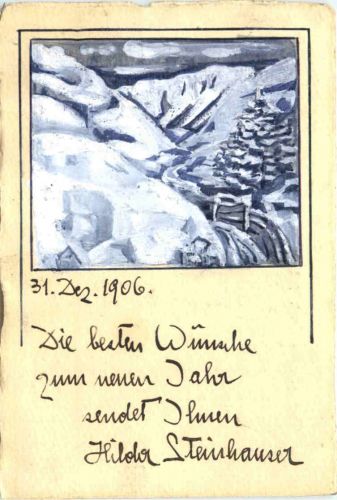 Künstler handgemalt