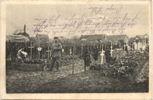 Bayr Res Inf. Regt 2 - Soldatengräber im Friedhofe - Feldpost