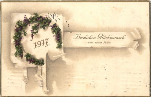 Neujahr Jahreszahl 1917