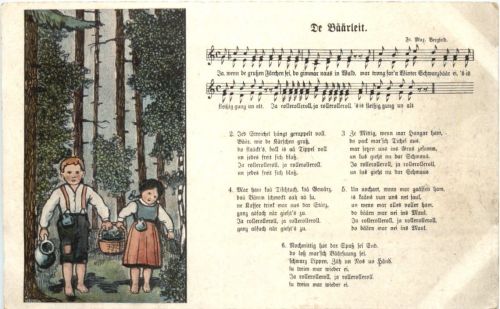 Liederkarte - De Bäärleit