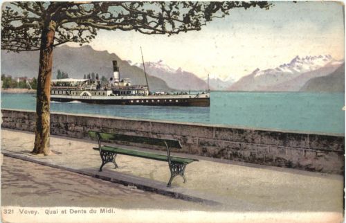 Vevey - Quai et Dents du Midi
