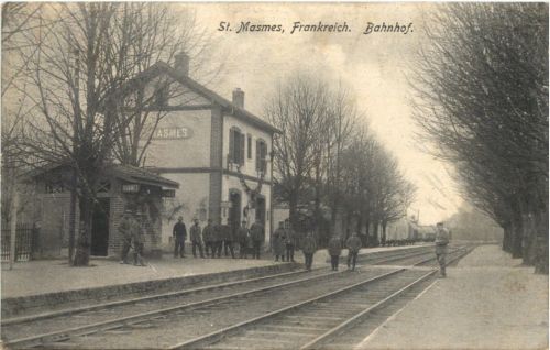 St. Masmes - Bahnhof - Feldpost