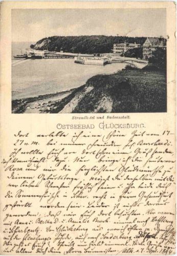Ostseebad Glücksburg - Strandhotel und Badeanstalt 1894 Vorläufer