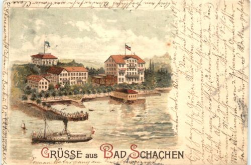 Gruss aus Bad Schachen - Litho