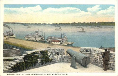 Memphis - Mississippi River from Confederate Park