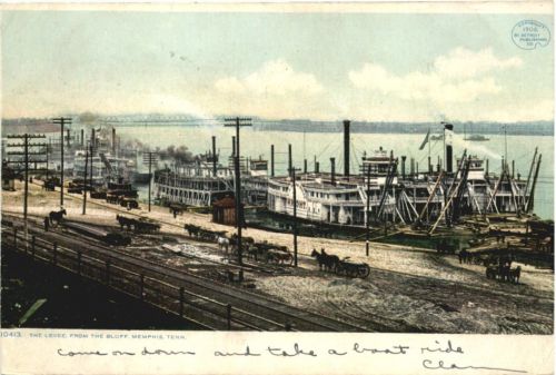Memphis - The Levee from the Bluff