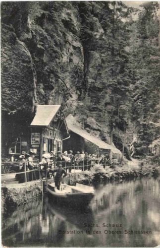 Hinterhermsdorf - Bootstation in den Oberen Schleuse - Sebnitz