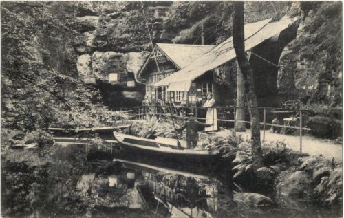 Hinterhermsdorf - Bootstation in den Oberen Schleuse - Sebnitz