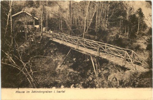 Klause im Schindergraben - Isartal