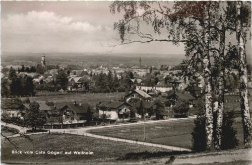 Weilheim - Blick vom Cafe Görgl