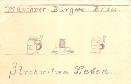 München - Bürger Bräu - handgemalt