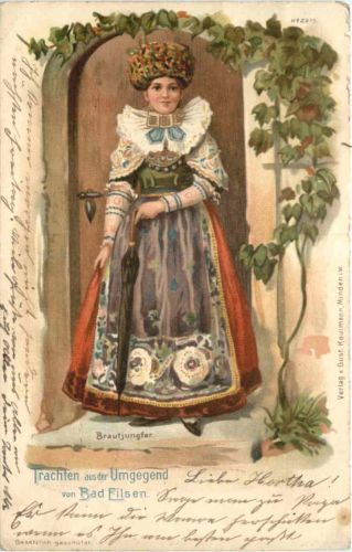 Trachten aus der Umgebung von Bad Eilsen - Litho