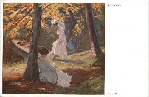 Künstler Ak E. Cucuel - Spätsommer