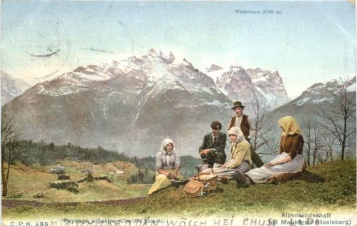 Alpenlandschaft bei Meiringen Hasliberg