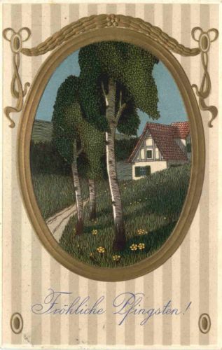 Pfingsten - Prägekarte