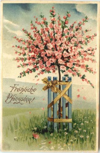 Pfingsten - Prägekarte
