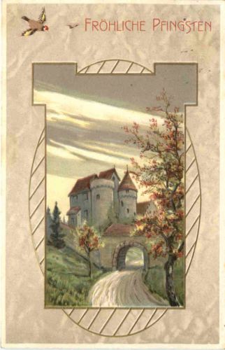 Pfingsten - Prägekarte