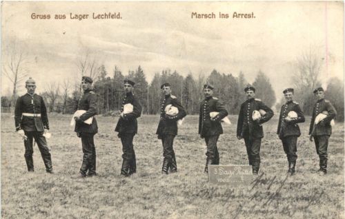 Gruss aus Lager Lechfeld - Marsch ins Arrest