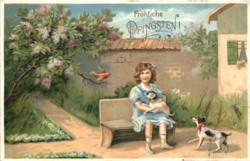 Pfingsten - Prägekarte