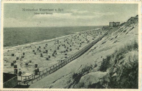 Nordseebad Westerland auf Sylt - Düne und Strand