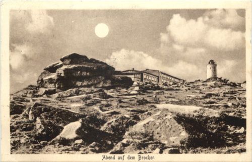 Abend auf dem Brocken