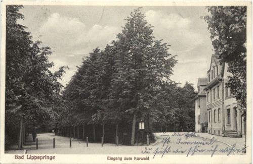 Bad Lippspringe - Eingang zum Kurwald