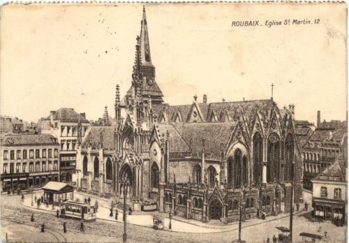Roubaix - Eglise St. Martin - Feldpost 15. Inf Regiment