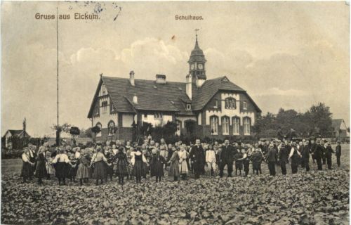 Gruss aus Eickum - Schulhaus - Herford