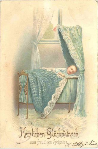 Geburt - Litho