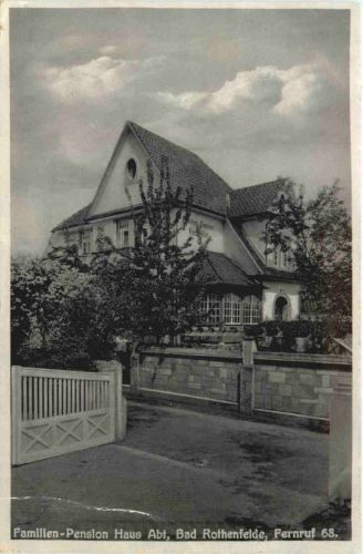 Bad Rothenfelde - Familien Pension Haus Abt