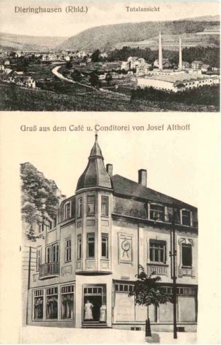 Dieringhausen - Gruss aus dem Cafe Josef Althoff - Gummersbach