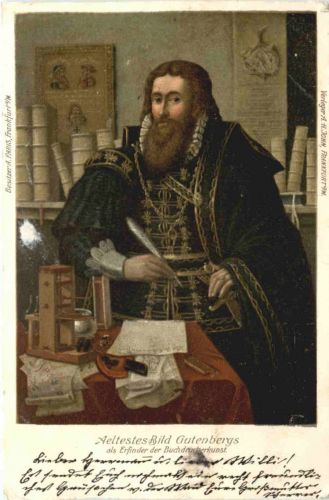 Gutenberg, der Erfinder der Buchdruckerei - UPU
