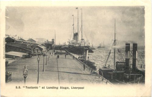 Liverpool - SS Teutonic at Landing Stage